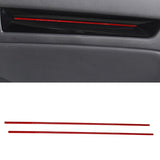 Carbon Fiber Interior Trim Kit, For 11th Generation Sedan, Door Panel Decoration Red Front Light Strip