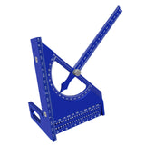 Maxbell Triangle Ruler Square Protractor Measurement Carpentry Measuring Layout Tool Blue