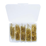 Maxbell Round Head Nail Tacks DIY Iron Hardware Nail for Hinges Boxes Craft Projects 350 Gold