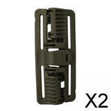 Maxbell 2xVest Quick Release Buckle Slider for Hunting Backpack Strap Belt Accessories Green Long