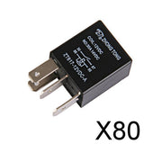 Maxbell 80xCar Truck Auto Automotive DC 12V 30A 30 AMP SPST Relay Relays 4 Pins 4P