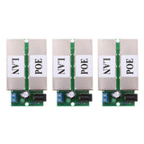 Maxbell 3Pieces Poe Power Supply Module injector for Ethernet Bridge Webcam Black