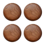 Maxbell 4Pcs Wood Wall Hooks Rustic Coat Hooks Wall Mount for Hanging Purse Backpack