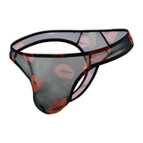 Maxbell Mens Panties Breathable Elastic G String Mesh Pouch Quick Drying Summer