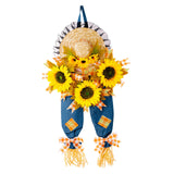 Maxbell Maxbell Hanging Sunflower Straw Hat Decorations Cowboy Pendant Harvest Ornaments Pants