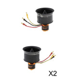 3 PCS 50mm Fan 12 Blade Brushless Motor for RC Model EDF Aircraft Accessory