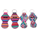 Maxbell 2 Pair Colorful Handy Lip Balm Holder Key Chain Gifts for Kids and Adults