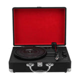 Maxbell Retro Player Vintage Entertainment 2.0 Stereo Portable Suitcase Vinyl Player Black