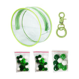 Maxbell PVC Clear Doll Display Case Organizer Mini Doll Figure Storage Case for Doll green