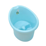 Infant Bath Bucket Portable Baby Bath Tub for Boys and Girls Infants Newborn Blue