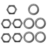 Maxbell 10 Pieces Electric Guitar Bass Jack Output Socket Nuts Washers
