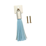 Maxbell PU Leather Tassel Drawer Pulls Zinc Alloy for Cupboard Desk Cabinet Blue