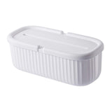 Maxbell Cables Storage Box Practical Cables Organizer Box for Computer Tabletop White