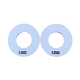 Maxbell 2 Pieces Fitness Fractional Plates Weighted Barbell for Sports Weightlifting 0.25 kg