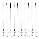 Maxbell 20Pcs Fishing Hair Rigs Assorted Hand Tied Carp Fishing Barbless Hooks