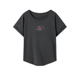 Maxbell Maxbell Womens T Shirt Summer Female Crewneck Shirt for Commuting Travel Backpacking XXL