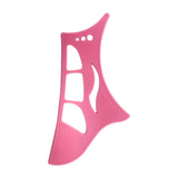 Maxbell Eyeshadow Stencil Portable Silicone Reusable Eye Makeup Tool for Women Girls Pink