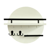 Maxbell Wall Storage Rack Round Key Holder Wall Mounted for Bedroom Dorm Living Room Style C