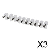 Maxbell 3x10 Pieces Right Angle RF Male Connector Plug for Coaxial Cable TV Aerial