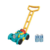 Maxbell Bubble Lawn Mower Automatic Bubble Maker for Party Supplies Outdoor New Year blue and green