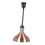 Maxbell Food Heat Lamp Adjustable E27 Hanging Heat Lamp for Fries Fried Food Kitchen Red Bronze