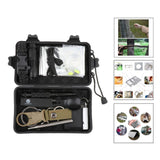 Maxbell Maxbell 12 in 1 Outdoor Survival Kits Emergency Tools Backpacking Camping SOS Gear