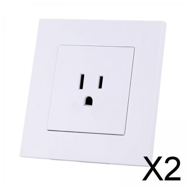 Maxbell 2xRecessed Socket Panel Durable Wall Mounted Socket Panel for Residential Home