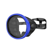 Maxbell Snorkel Diving Mask No Fogging Comfortable Portable Oval Glass Scuba Goggles blue