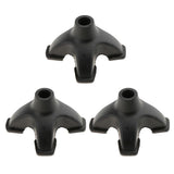 3pcs Anti-skid Shock Absorb Walking Stick End Crutch Cane Rubber Tips 19mm
