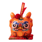 Maxbell Dragon Piggy Bank Chinese New Year Dragon Statue for Shelf Living Room Orange