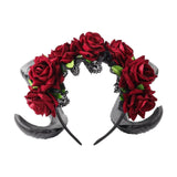 Maxbell Flower Wreath Hairband Flower Headband for Cosplay Role Playing Party Favors