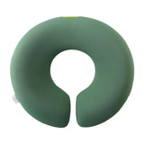 Maxbell Face Down Pillow Ergonomic Comfortable Face Cushion for Desk Office Airplane Dark Green