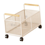Maxbell Rolling File Cart Book Storage Portable with Wheels for Crafts Handbag Books M