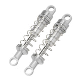 Maxbell 2 Pieces RC Car Shock Absorbers 1:12 Replace RC Shocks for D90 MN168 MN99sv2 Silver