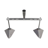 Maxbell Garden Hoe Triangle Head Transplanting Cutting Farming Loosening Garden Tool 40cm Double Head