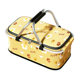 Maxbell Picnic Basket Organizer Folding for Housewarming Gift Camping Indoor Outdoor
