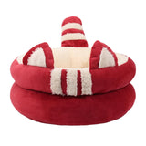 Dog Bed Comfortable Nesting Cave Non Slip Bottom for Cats Kitty Kitten Red Large - Aladdin Shoppers