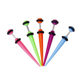 Maxbell 5pcs Colorful Fake Cheater Ear Taper Stretcher Expander 6G