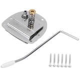 Maxbell Tremolo Bridge with Screw Single Rocker Metal Direct Replace with Whammy Bar Silver
