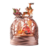 Musical Christmas Snow Globe Collection Nightlight for Shelf Holiday Bedroom