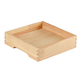 Maxbell Ice Serving Tray Wooden Ice Chilled Ice Platter for Home Wedding Celebration L Square