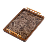 Maxbell Maxbell Serving Tray Holder Vanity Serving Tray for Breakfast Bathroom Dressing Room 34.5x25cm