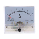 2Pcs DC Ammeter Analog Panel Amp Meter Current Gauge Pointer Type 0-10A 0-5A
