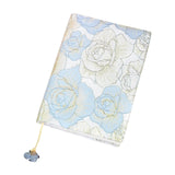 Maxbell A5 Book Cover Fabric Notebook Sleeve for Paperback Hardcover Blue