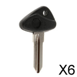 Maxbell 6xBlack Motorcycle Key Blank For BMW K1200LT R1100RT R1150RT