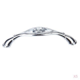Maxbell 5x Rhinestones Eye Arch Shape Cupboard Cabinet Door Knob Drawer Pull Handle 96mm