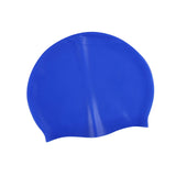Maxbell 3xPure Color Swimming Cap Silicone Swim Cap for Water Sports Sailing Long Hair Dark Blue