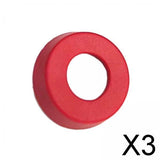 Maxbell 3xBilliard Cue Bottom Practical Durable Portable Spare Part Pool Cue Block End Red
