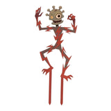 Maxbell Zombie Halloween Yard Stake Iron Art Ornament for Holiday Backyard Courtyard