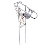 Maxbell Stainless Steel Fishing Rod Holder Rack with Automatic Tip-Up Hook Setter, Double Spring, Adjustable Folding Rod Holder - Aladdin Shoppers
